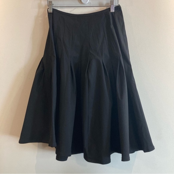 TADASHI SHOJI Sz 4 Pleats Flare Zipper Closure Knee Length Circle Skater  Skirt - Picture 4 of 9